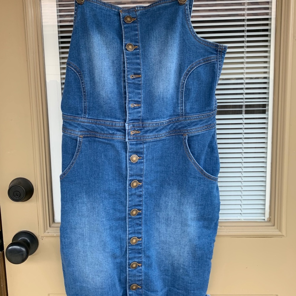 Jean Overall Dress